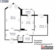 Купить 2-комнатную квартиру, Боровляны, Интернациональная ул., 35 Боровляны
