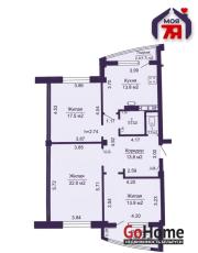 Купить 3-комнатную квартиру, Минск, Крупской ул., 21(Заводской район) Минск