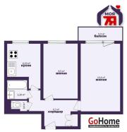 Купить 2-комнатную квартиру, Солигорск, Набережная, 17 Солигорск