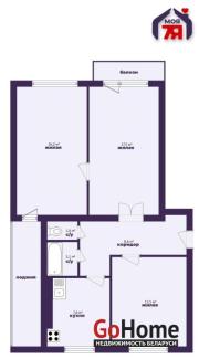 Купить 3-комнатную квартиру, Заостровечье, Мира ул., 56 Заостровечье