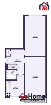 Купить 2-комнатную квартиру, Минск, Ташкентский проезд, 12 (Заводской район) Минск