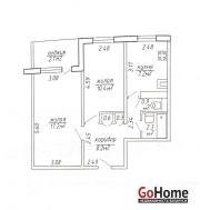 Купить 2-комнатную квартиру, Минск, Матусевича, 27 (Фрунзенский район) Минск