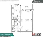 Купить 1-комнатную квартиру, Минск, Багратиона 2-й пер., 19 (Партизанский район) Минск