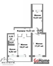 Купить 3-комнатную квартиру, Минск, Семенова ул., 28 (Ленинский район) Минск