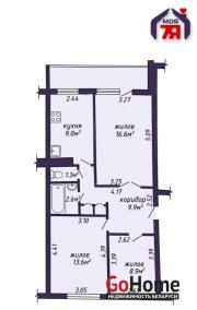 Купить 3-комнатную квартиру, Молодечно, Великий Гостинец ул., 137 Молодечно