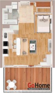 Купить 2-комнатную квартиру, Минск, ул. Жореса Алферова, д. 3 (Октябрьский район) Минск