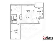 Купить 3-комнатную квартиру, Брест, Центр, б-р Космонавтов Брест