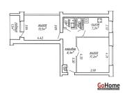 Купить 2-комнатную квартиру, Минск, ул. Асаналиева, д. 20 (Октябрьский район) Минск