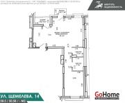 Купить 3-комнатную квартиру, Минск, Леонида Щемелёва ул., 14 (Октябрьский район) Минск