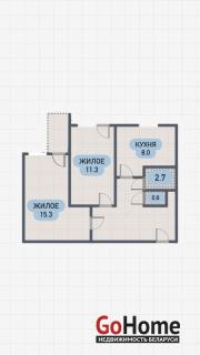 Купить 2-комнатную квартиру, Тельмы-1 Тельмы-1