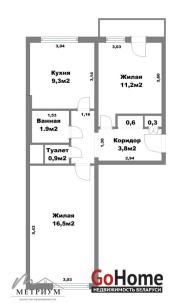 Купить 2-комнатную квартиру, Марьина Горка, Новая заря ул., 29 Марьина Горка