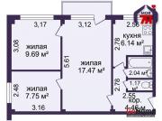 Купить 3-комнатную квартиру, Минск, Жудро ул., 32(Фрунзенский район) Минск