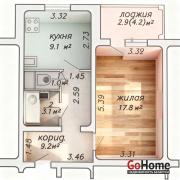 Купить 1-комнатную квартиру, Минск, Скрипникова, 29 (Фрунзенский район) Минск