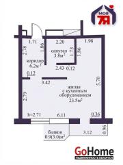 Купить 1-комнатную квартиру, Копище, Михаила Миля ул., 13 Копище