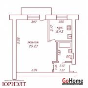 Купить 1-комнатную квартиру, Бобруйск, Интернациональная, 54 Бобруйск