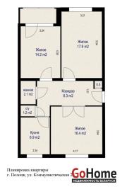 Купить 3-комнатную квартиру, Полоцк, Коммунистическая ул., 28 Полоцк