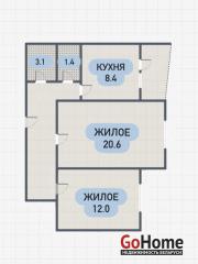 Купить 2-комнатную квартиру, Брест, Московская ул. Брест