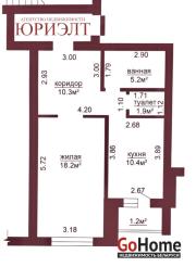 Купить 1-комнатную квартиру, Гродно, Южная, 3Б Гродно