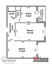 Купить 2-комнатную квартиру, Минск, Степана Злобина ул., 14 (Фрунзенский район) Минск