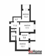Купить 3-комнатную квартиру, Брест, Волгоградская ул. Брест