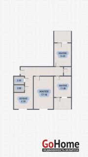 Купить 3-комнатную квартиру, Брест, Писателя Смирнова ул. Брест