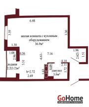 Купить 1-комнатную квартиру, Гродно, Янки Купалы, 88Б Гродно