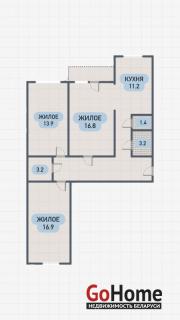 Купить 3-комнатную квартиру, Брест, Лейтенанта Рябцева ул. Брест