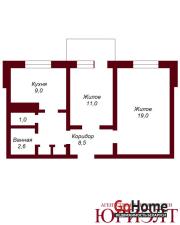 Купить 2-комнатную квартиру, Малорита, Маруды Малорита