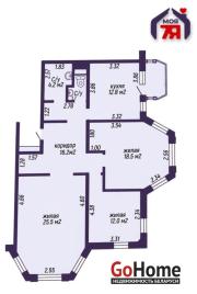 Купить 3-комнатную квартиру, Минск, Гаруна ул., 22 (Фрунзенский район) Минск