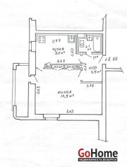 Купить 1-комнатную квартиру, Минск, Шугаева ул., 11 (Первомайский район) Минск