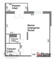 Купить 1-комнатную квартиру, Копище, Авиационная ул., 14 Копище