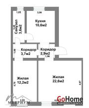 Купить 2-комнатную квартиру, Молодечно, Железнодорожная ул., 21 Молодечно