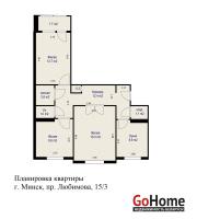 Купить 3-комнатную квартиру, Минск, просп. Любимова, д. 15/3 (Московский район) Минск