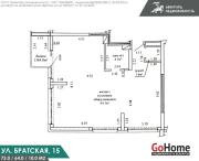 Купить 3-комнатную квартиру, Минск, Братская ул., 15 (Октябрьский район) Минск
