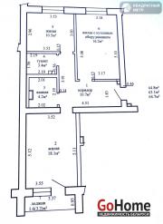 Купить 3-комнатную квартиру, Минск, Курганная ул., 35 (Московский район) Минск