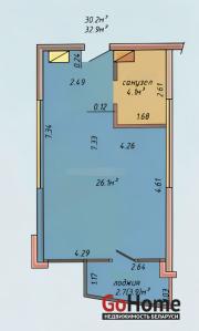 Купить 1-комнатную квартиру, Минск, Мира, 14 (Октябрьский район) Минск