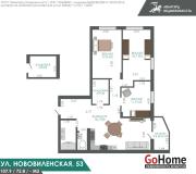 Купить 3-комнатную квартиру, Минск, Нововиленская ул., 53 (Центральный район) Минск