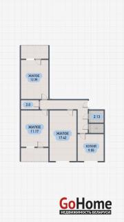 Купить 3-комнатную квартиру, Брест, Ленинградская ул. Брест