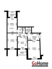 Купить 3-комнатную квартиру, Барановичи, Кирова ул., 93 Барановичи