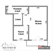 Купить 1-комнатную квартиру, Минск, Коласа пер., 5 (Советский район) Минск