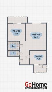 Купить 2-комнатную квартиру, Брест, Рокоссовского ул. Брест