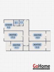 Купить 4-комнатную квартиру, Брест, Октябрьской революции ул. Брест