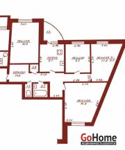 Купить 4-комнатную квартиру, Гродно, Кабяка, 8/2 Гродно