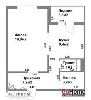 Купить 1-комнатную квартиру, Копище, Авиационная ул., 41 Копище