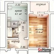 Купить 1-комнатную квартиру, Минск, Чичурина, 12 (Фрунзенский район) Минск
