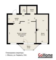 Купить 2-комнатную квартиру, Минск, Карвата ул., 31/А (Партизанский район) Минск