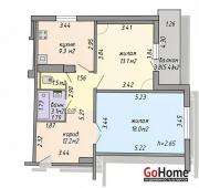 Купить 2-комнатную квартиру, Минск, Колесникова, 19 (Фрунзенский район) Минск