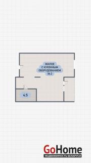 Купить 1-комнатную квартиру, Брест, Октябрьской революции ул. Брест