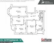 Купить 4-комнатную квартиру, Минск, Острошицкая ул., 10 (Первомайский район) Минск