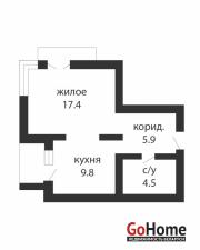 Купить 1-комнатную квартиру, Брест, Васнецова ул. Брест